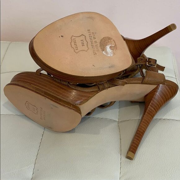 Stuart Weitzman leather heels - NEW NO BOX - Size 7.5 - Picture 3 of 4